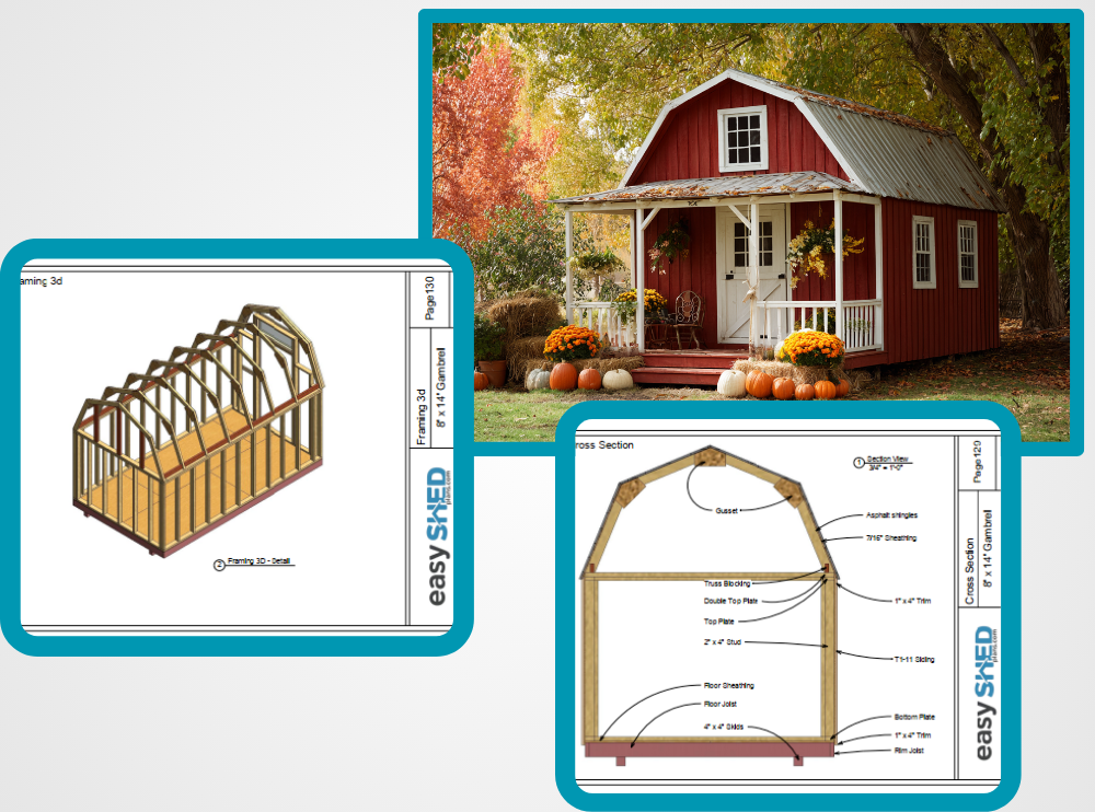 barn shed easyshedplan.com