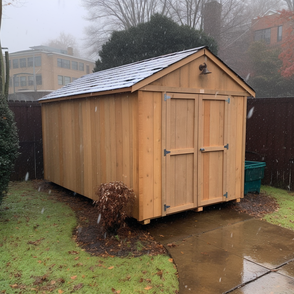 gable shed in the rain square easyshedplans