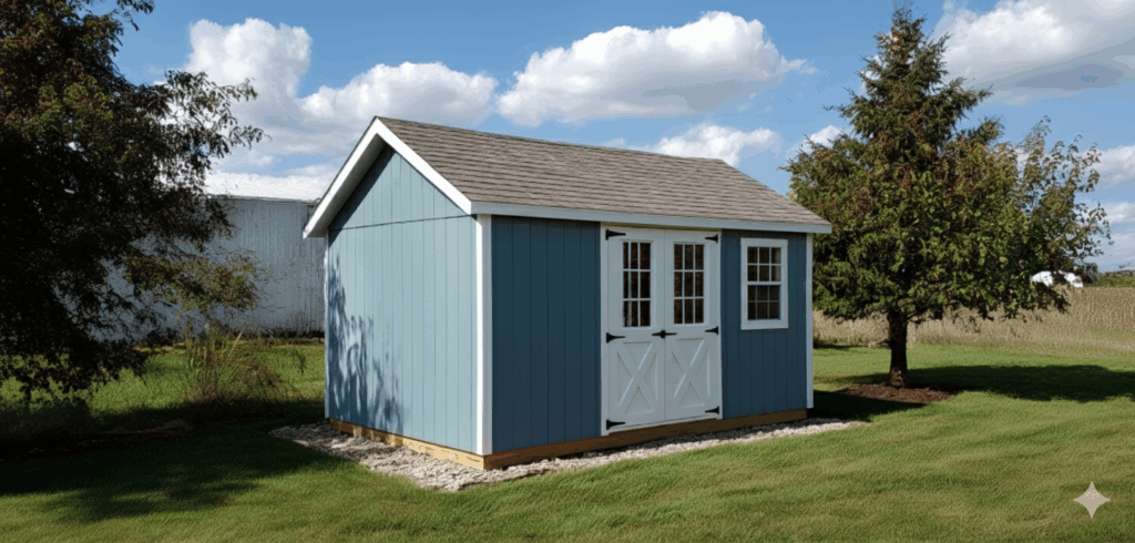 8×12 garden shed plan pdf, side entry gable