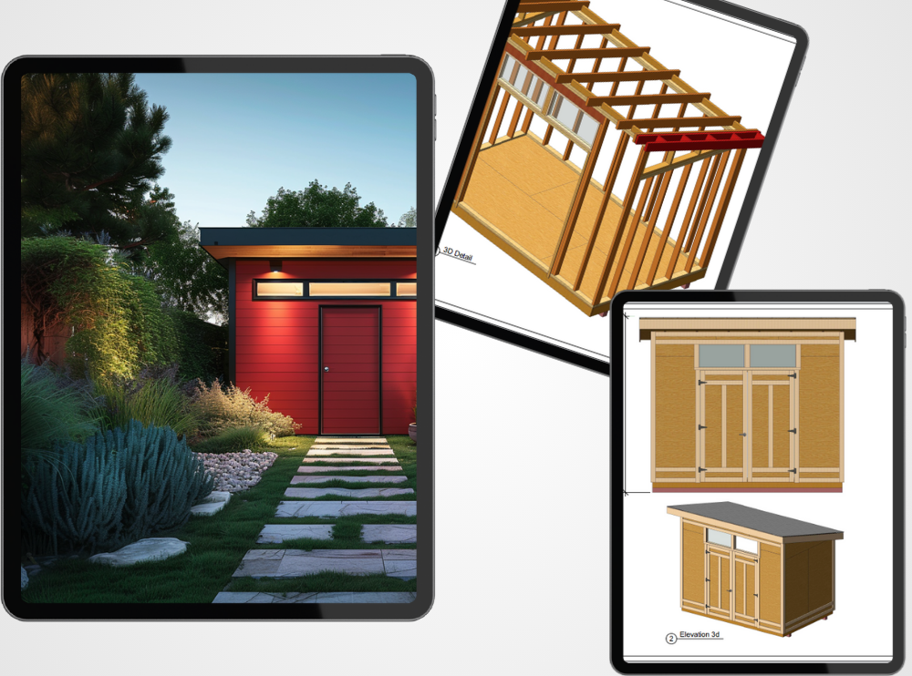 office studio modern shed easyshedplans.com