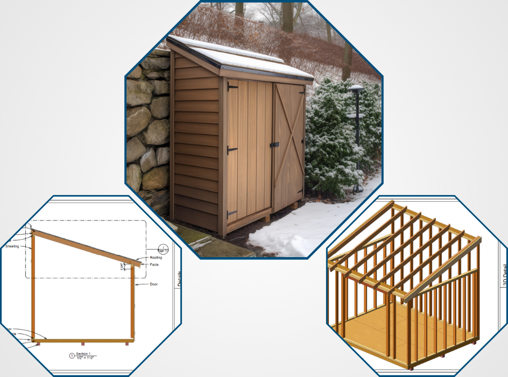 lean to shed easyshedplans.com